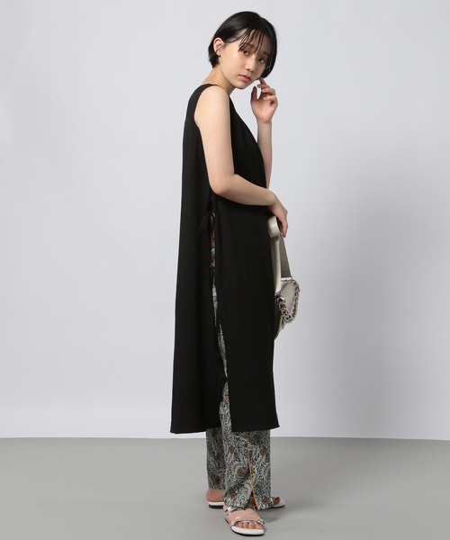 PAGEBOY(ページボーイ)の「サイドリボンノースリワンピース(ワンピース・レディース・ブラック/ブラウン系その他・FREE)」の4枚目の写真