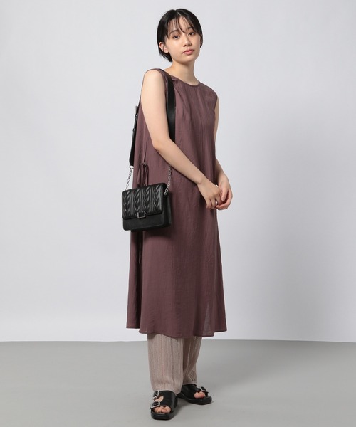 PAGEBOY(ページボーイ)の「サイドリボンノースリワンピース(ワンピース・レディース・ブラック/ブラウン系その他・FREE)」の5枚目の写真