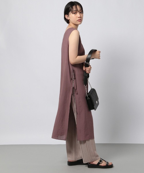 PAGEBOY(ページボーイ)の「サイドリボンノースリワンピース(ワンピース・レディース・ブラック/ブラウン系その他・FREE)」の7枚目の写真