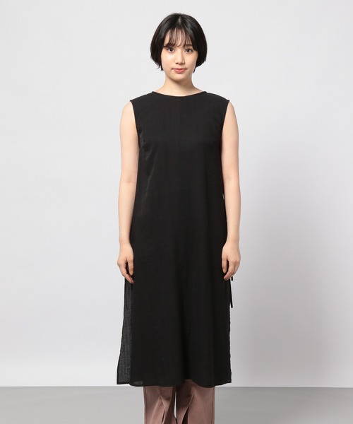 PAGEBOY(ページボーイ)の「サイドリボンノースリワンピース(ワンピース・レディース・ブラック/ブラウン系その他・FREE)」の8枚目の写真