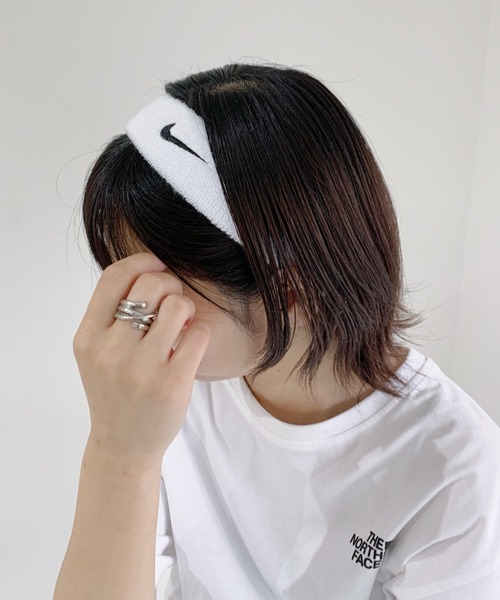 セール】NIKE(ナイキ)/ スウッシュ 刺繍 無地 ヘアバンド ヘッドバンド 