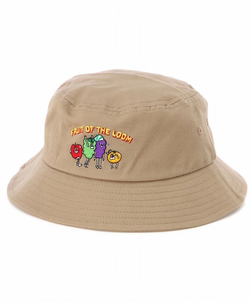 FRUIT OF THE LOOM(フルーツオブザルーム)の「FRUIT OF THE LOOM 【KIDS】FRUIT MAN BUCKET HAT(ハット・キッズ・ブラック/ベージュ/グリーン/レンガ・FREE)」の3枚目の写真