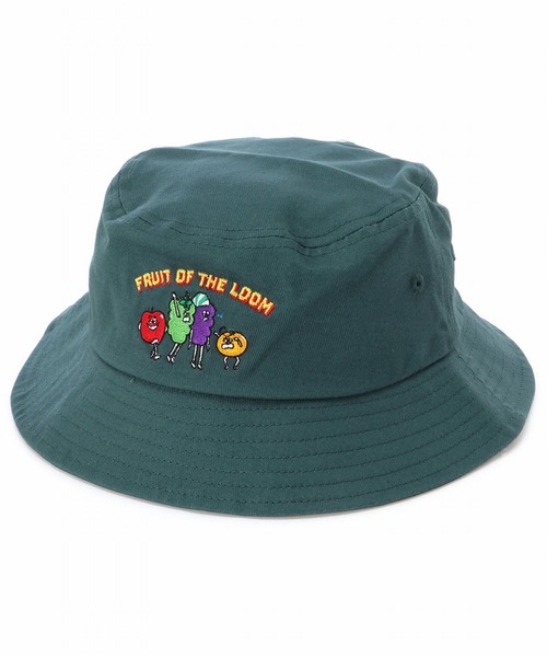 FRUIT OF THE LOOM(フルーツオブザルーム)の「FRUIT OF THE LOOM 【KIDS】FRUIT MAN BUCKET HAT(ハット・キッズ・ブラック/ベージュ/グリーン/レンガ・FREE)」の4枚目の写真