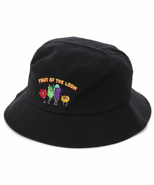 FRUIT OF THE LOOM(フルーツオブザルーム)の「FRUIT OF THE LOOM 【KIDS】FRUIT MAN BUCKET HAT(ハット・キッズ・ブラック/ベージュ/グリーン/レンガ・FREE)」の2枚目の写真