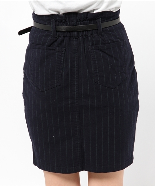 Heather（ヘザー）の「ピンストコクーンスカート　555159（スカート・レディース・ブラック×ホワイト/グリーン系その他/レッド系その他・MEDIUM/SMALL）」の8枚目の写真