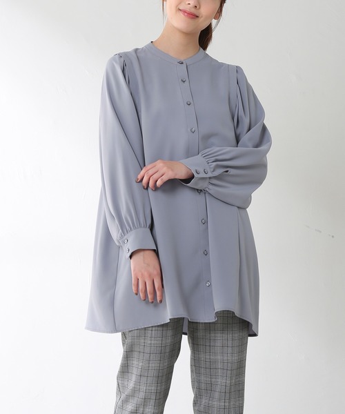 GLACIER（グラシア）の「ボリューム袖ブラウス（シャツ/ブラウス・レディース・ブラック/ライム/モカ/ブルー系その他/アイボリー・S/M/L）」の5枚目の写真