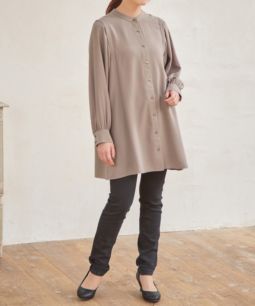 GLACIER（グラシア）の「ボリューム袖ブラウス（シャツ/ブラウス・レディース・ブラック/ライム/モカ/ブルー系その他/アイボリー・S/M/L）」の10枚目の写真