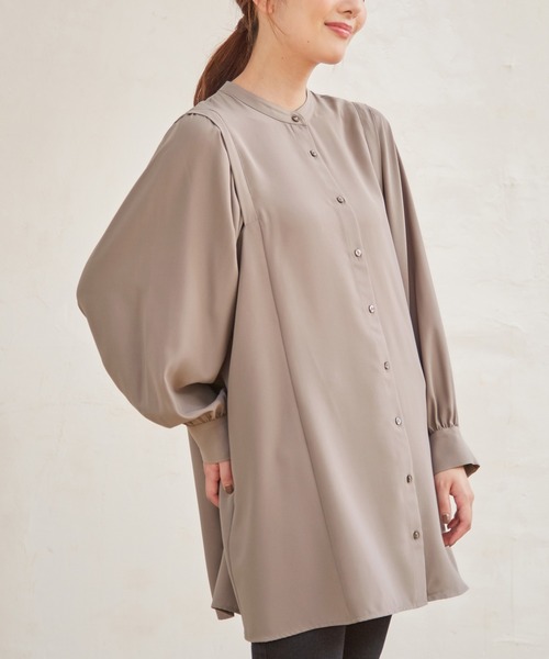 GLACIER（グラシア）の「ボリューム袖ブラウス（シャツ/ブラウス・レディース・ブラック/ライム/モカ/ブルー系その他/アイボリー・S/M/L）」の11枚目の写真