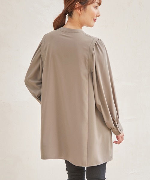 GLACIER（グラシア）の「ボリューム袖ブラウス（シャツ/ブラウス・レディース・ブラック/ライム/モカ/ブルー系その他/アイボリー・S/M/L）」の12枚目の写真