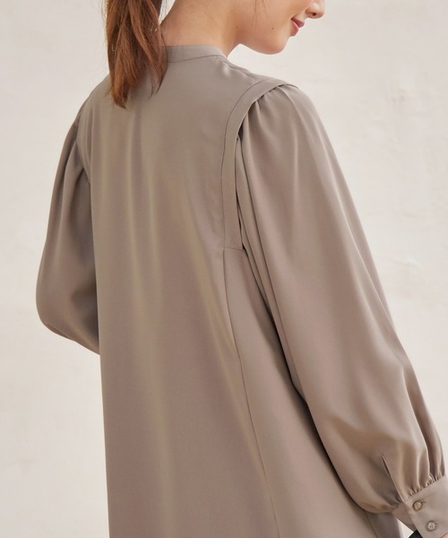 GLACIER（グラシア）の「ボリューム袖ブラウス（シャツ/ブラウス・レディース・ブラック/ライム/モカ/ブルー系その他/アイボリー・S/M/L）」の14枚目の写真