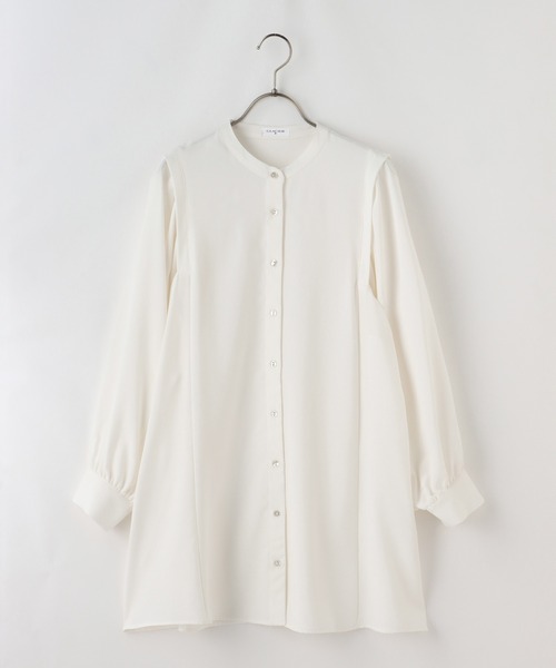 GLACIER（グラシア）の「ボリューム袖ブラウス（シャツ/ブラウス・レディース・ブラック/ライム/モカ/ブルー系その他/アイボリー・S/M/L）」の17枚目の写真