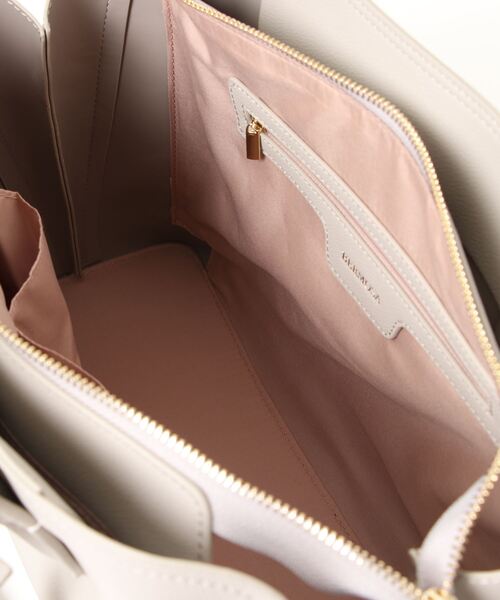 BASE（ベース）の「三層式 2WAY ショルダーバッグ ミニボストン 通勤バッグ（ショルダーバッグ・レディース・グレー/ブラック/ベージュ系その他/ベージュ/ブラウン・FREE）」の6枚目の写真