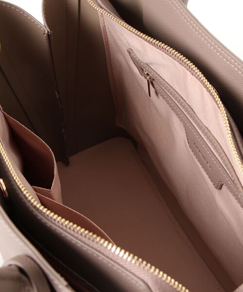 BASE（ベース）の「三層式 2WAY ショルダーバッグ ミニボストン 通勤バッグ（ショルダーバッグ・レディース・グレー/ブラック/ベージュ系その他/ベージュ/ブラウン・FREE）」の7枚目の写真