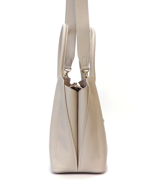BASE（ベース）の「三層式 2WAY ショルダーバッグ ミニボストン 通勤バッグ（ショルダーバッグ・レディース・グレー/ブラック/ベージュ系その他/ベージュ/ブラウン・FREE）」の14枚目の写真