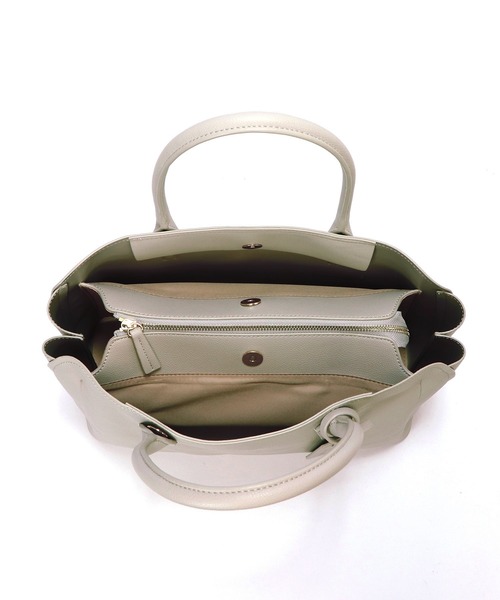 BASE（ベース）の「三層式 2WAY ショルダーバッグ ミニボストン 通勤バッグ（ショルダーバッグ・レディース・グレー/ブラック/ベージュ系その他/ベージュ/ブラウン・FREE）」の16枚目の写真