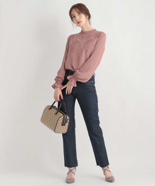 Andemiu(アンデミュウ)の「スクエアボストンバッグ217755(ボストンバッグ・レディース・ブラウン/マルチ/その他/ベージュ/ネイビー・FREE)」の10枚目の写真