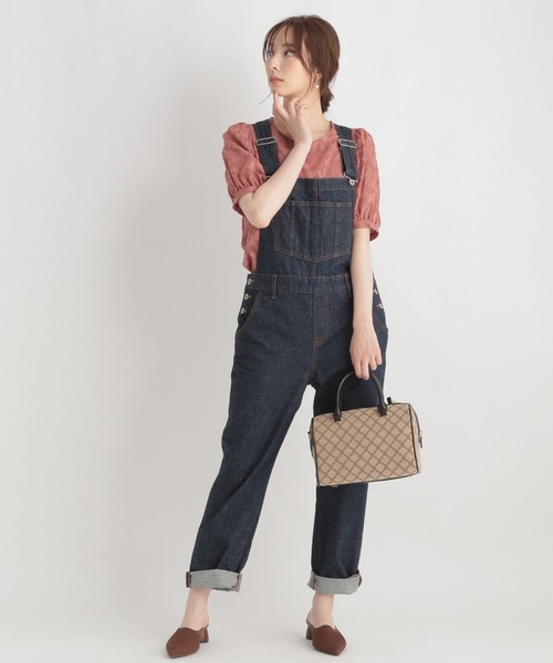 Andemiu(アンデミュウ)の「スクエアボストンバッグ217755(ボストンバッグ・レディース・ブラウン/マルチ/その他/ベージュ/ネイビー・FREE)」の11枚目の写真