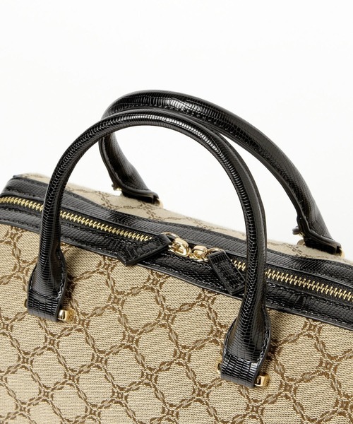 Andemiu(アンデミュウ)の「スクエアボストンバッグ217755(ボストンバッグ・レディース・ブラウン/マルチ/その他/ベージュ/ネイビー・FREE)」の18枚目の写真