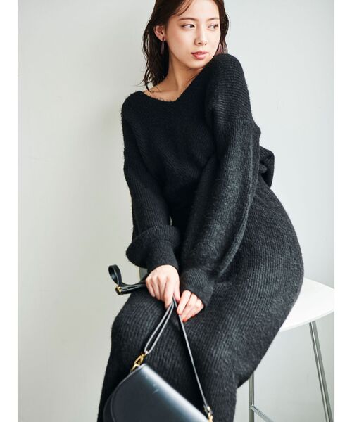 dazzlin（ダズリン）の「ウエストマークニットワンピース（ワンピース