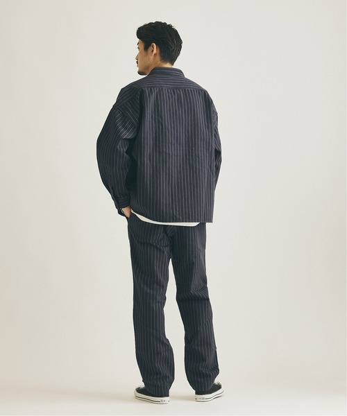 Lee（リー）の「【Lee×JOURNAL STANDARD / リー】別注 WORK STRIPE パンツ（その他パンツ・メンズ・ブラウン/グリーン/ネイビー・SMALL/MEDIUM/LARGE）」の7枚目の写真