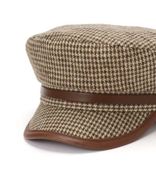 N.（N. Natural Beauty Basic）（エヌエヌナチュラルビューティーベーシック）の「【Casselini】チェック柄キャスケット（ハット・レディース・ベージュ系その他・FREE）」の6枚目の写真