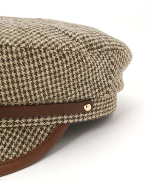 N.（N. Natural Beauty Basic）（エヌエヌナチュラルビューティーベーシック）の「【Casselini】チェック柄キャスケット（ハット・レディース・ベージュ系その他・FREE）」の7枚目の写真