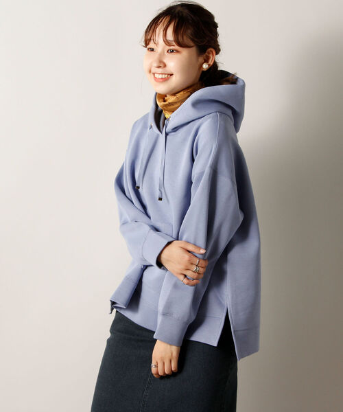 fredy emue（フレディエミュ）の「ダンボールニット フーディ（パーカー・レディース・パープル/ブラウン/アイボリー/グレイッシュブルー・38）」の15枚目の写真