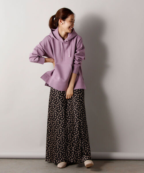 fredy emue（フレディエミュ）の「ダンボールニット フーディ（パーカー・レディース・パープル/ブラウン/アイボリー/グレイッシュブルー・38）」の20枚目の写真