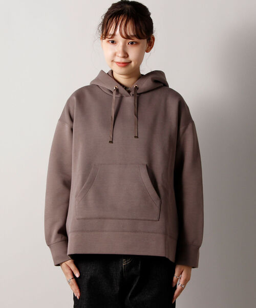 fredy emue（フレディエミュ）の「ダンボールニット フーディ（パーカー・レディース・パープル/ブラウン/アイボリー/グレイッシュブルー・38）」の7枚目の写真