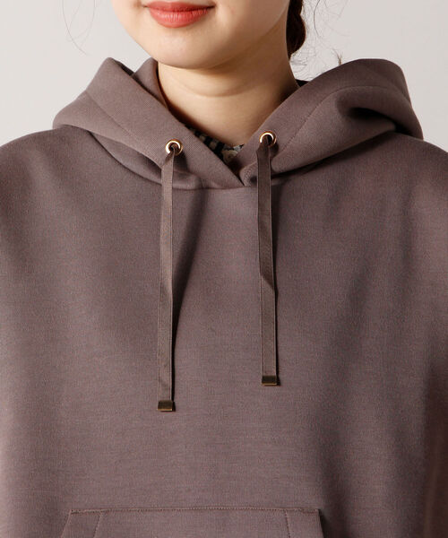 fredy emue（フレディエミュ）の「ダンボールニット フーディ（パーカー・レディース・パープル/ブラウン/アイボリー/グレイッシュブルー・38）」の21枚目の写真