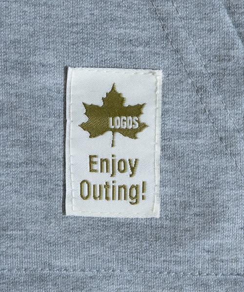 LOGOS（ロゴス）の「【30】〔LOGOS/ロゴス〕 ミニ裏毛バックロゴフードパーカー（Tシャツ/カットソー・キッズ・ネイビー/杢グレー/カーキ・140/150/130/160）」の13枚目の写真
