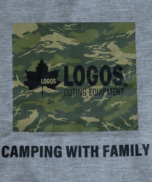 LOGOS（ロゴス）の「【30】〔LOGOS/ロゴス〕 ミニ裏毛バックロゴフードパーカー（Tシャツ/カットソー・キッズ・ネイビー/杢グレー/カーキ・140/150/130/160）」の10枚目の写真