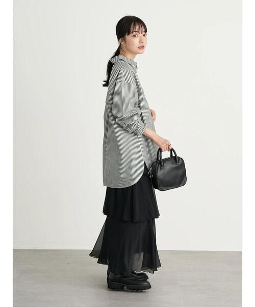 earth music&ecology(アースミュージックアンドエコロジー)の「フリルティアードスカート *(スカート・レディース・ブラック/パープル/ドット・FREE)」の18枚目の写真