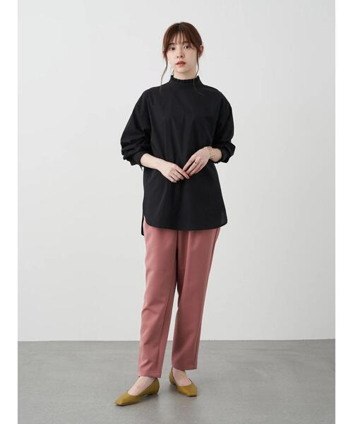 earth music&ecology(アースミュージックアンドエコロジー)の「スタンドフリルシャツ *(シャツ/ブラウス・レディース・オフホワイト/ブラック/ストライプ/その他9・FREE)」の22枚目の写真