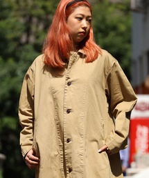 HARVESTY | HARVESTY/ハーベスティ チノクロスオーバーコート ロングコート(ステンカラーコート)