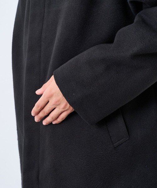 CIAOPANIC（チャオパニック）の「【WEB限定】フェイクウールオーバーステンカラーコート（ステンカラーコート・メンズ・アイボリー/ブラウン/グレー/ブラック/ネイビー/グリーン・LARGE/MEDIUM/SMALL）」の16枚目の写真