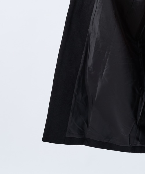 CIAOPANIC（チャオパニック）の「【WEB限定】フェイクウールオーバーステンカラーコート（ステンカラーコート・メンズ・アイボリー/ブラウン/グレー/ブラック/ネイビー/グリーン・LARGE/MEDIUM/SMALL）」の20枚目の写真