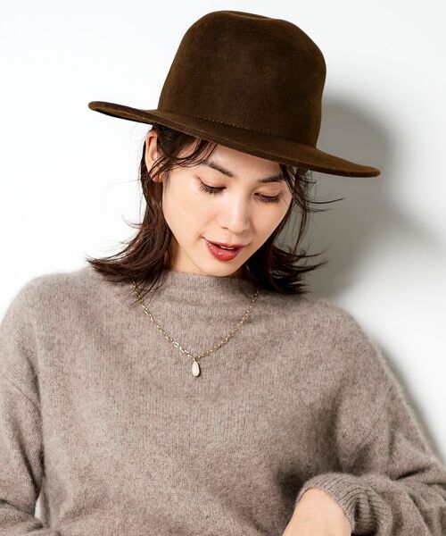 le.coeur blanc(ルクールブラン)の「Benelli ハット(ハット・レディース・ベージュ/ブラウン・FREE)」の8枚目の写真