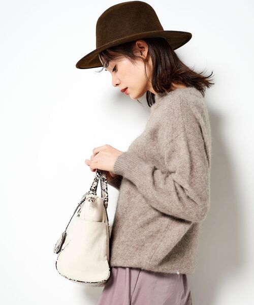 le.coeur blanc(ルクールブラン)の「Benelli ハット(ハット・レディース・ベージュ/ブラウン・FREE)」の9枚目の写真