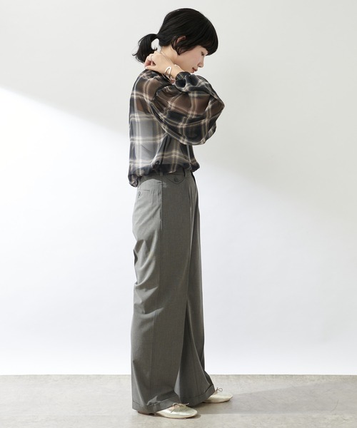 SHENERY(シーナリー)の「センタープレスタックパンツ(その他パンツ・レディース・グレー/ピンク/ブラック/イエロー・36/38)」の15枚目の写真