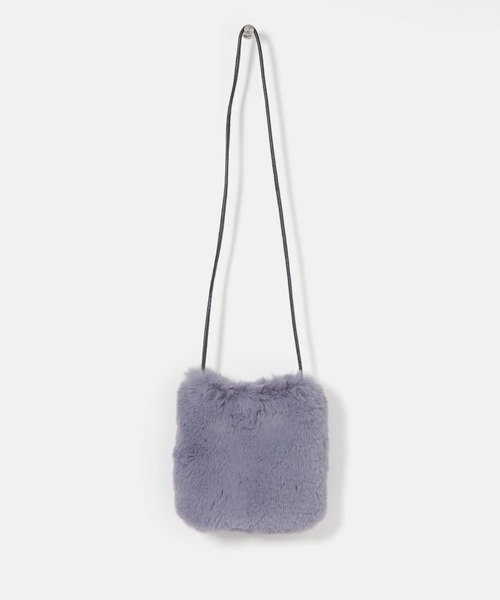 SENSE OF PLACE by URBAN RESEARCH（センスオブプレイスバイアーバンリサーチ）の「ボリュームエコファーミニショルダーバッグ（ショルダーバッグ・レディース・ライトブルー/ブラック/ベージュ/ブラウン・ONE）」の11枚目の写真