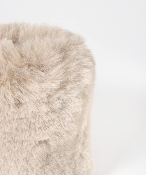 SENSE OF PLACE by URBAN RESEARCH（センスオブプレイスバイアーバンリサーチ）の「ボリュームエコファーミニショルダーバッグ（ショルダーバッグ・レディース・ライトブルー/ブラック/ベージュ/ブラウン・ONE）」の15枚目の写真