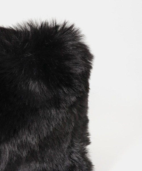 SENSE OF PLACE by URBAN RESEARCH（センスオブプレイスバイアーバンリサーチ）の「ボリュームエコファーミニショルダーバッグ（ショルダーバッグ・レディース・ライトブルー/ブラック/ベージュ/ブラウン・ONE）」の6枚目の写真