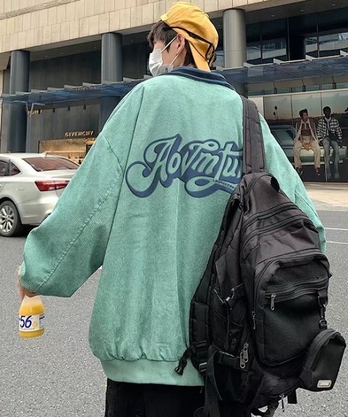 MGV（エムジーヴィー）の「オーバーサイズコーデュロイカバーオール（カバーオール・メンズ・ブラック/グレー/グリーン・MEDIUM/LARGE/X-LARGE）」の3枚目の写真