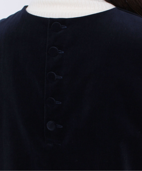 CHILD WOMAN(チャイルドウーマン)の「別珍ディアモイスト加工 ジャンスカ(ワンピース・レディース・ネイビー・FREE)」の5枚目の写真