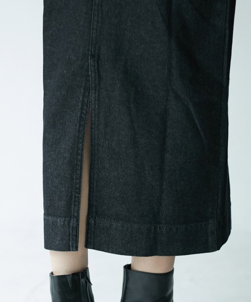 ROPE' PICNIC（ロペピクニック）の「デニムジャンパーワンピース（ジャンパースカート・レディース・ブラック/ネイビー・38/40）」の13枚目の写真