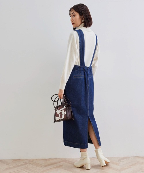 ROPE' PICNIC（ロペピクニック）の「デニムジャンパーワンピース（ジャンパースカート・レディース・ブラック/ネイビー・38/40）」の19枚目の写真