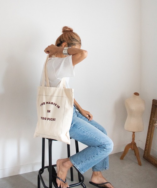 PICHI（ピイチ）の「PICHIオリジナルエコBAG（エコバッグ/サブバッグ・レディース・ナチュラル・FREE）」の10枚目の写真