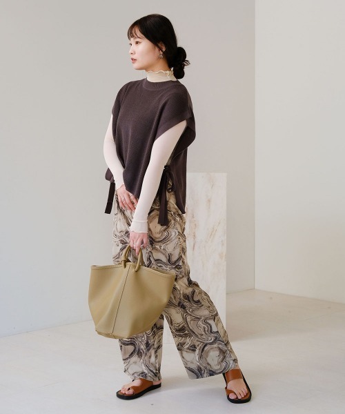 Bab(バブ)の「【WEB限定】2WAYエコレザーバッグ(トートバッグ・レディース・ブラック/オリーブ/キャメル・ONESIZE)」の7枚目の写真