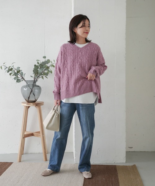 URBAN RESEARCH DOORS（アーバンリサーチドアーズ）の「コットンラウンドヘムカットソー（Tシャツ/カットソー・レディース・オフホワイト・ONE）」の11枚目の写真